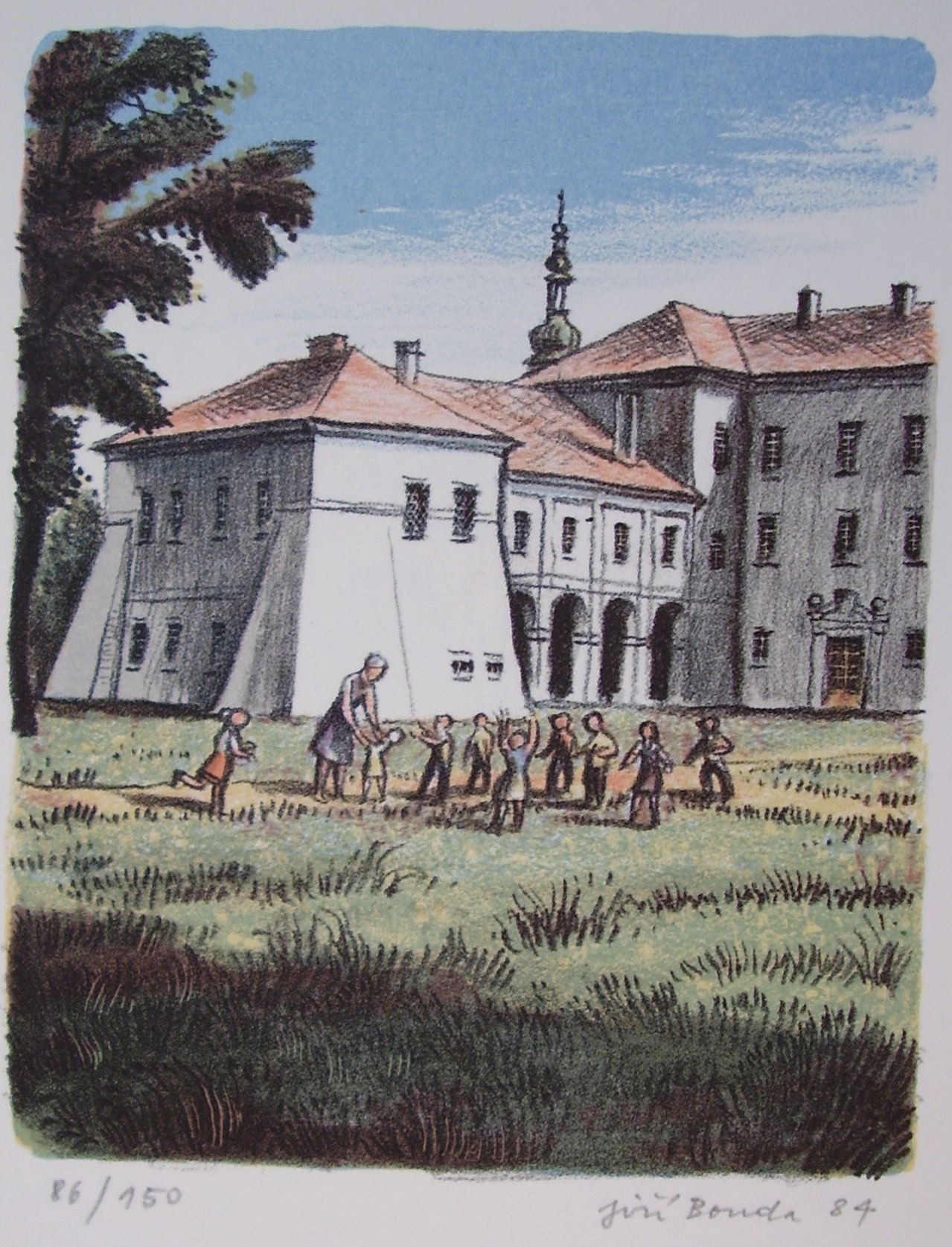 Jiří Bouda - Vyškov, zadní trakt zámku (muzeum)
